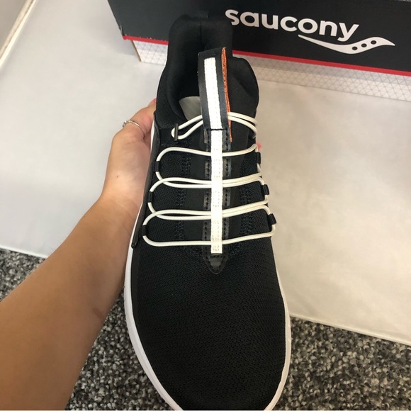 NIB Saucony Stretch and Go Glide black slip on shoes multiple sizes - Picture 8 of 12